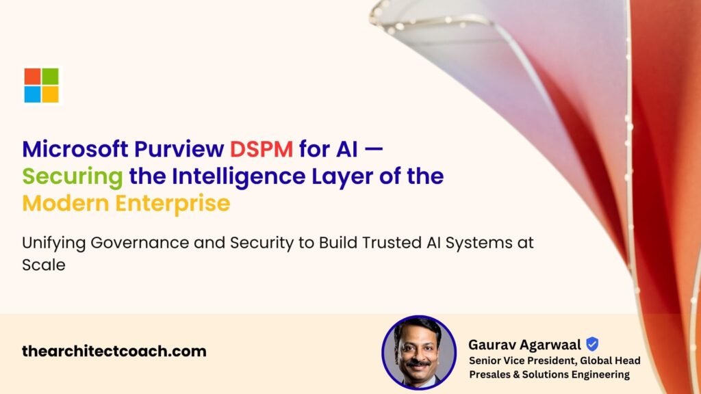 Introducing Microsoft Purview DSPM for AI — Securing the Intelligence Layer of the Modern Enterprise