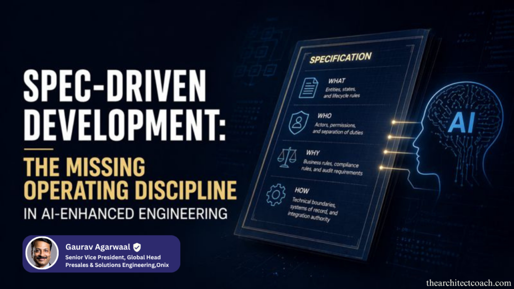 Spec-Driven Development: The Missing Operating Discipline in AI-Enhanced Engineering