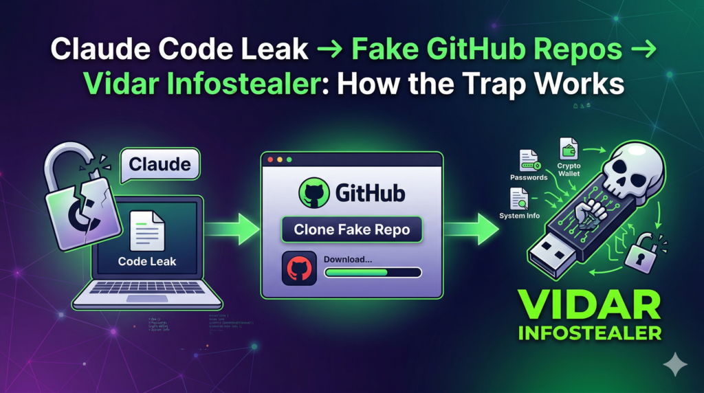 Claude Code Leak → Fake GitHub Repos → Vidar Infostealer: How the Trap Works